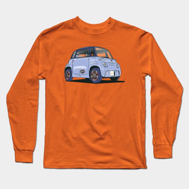 Citroen Ami electric car Long Sleeve T-Shirt by Webazoot